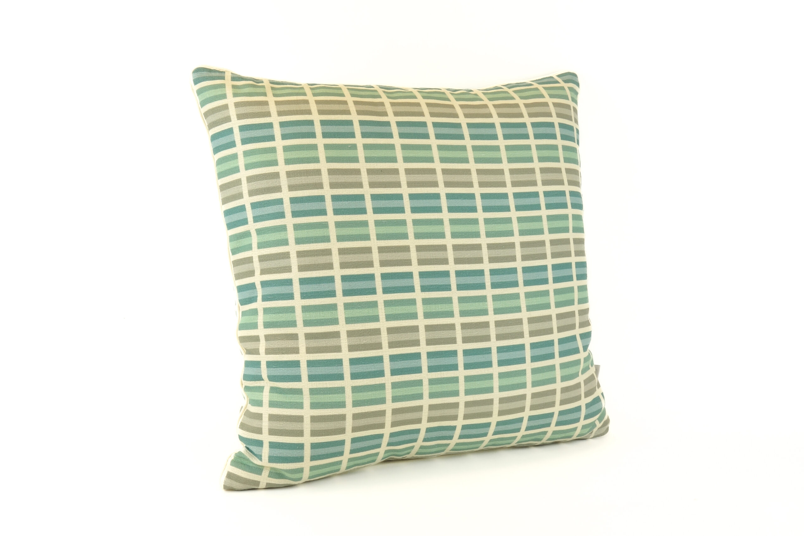 Poduszka GRID MINT - elegancja w rytmie linii - obrazek 2