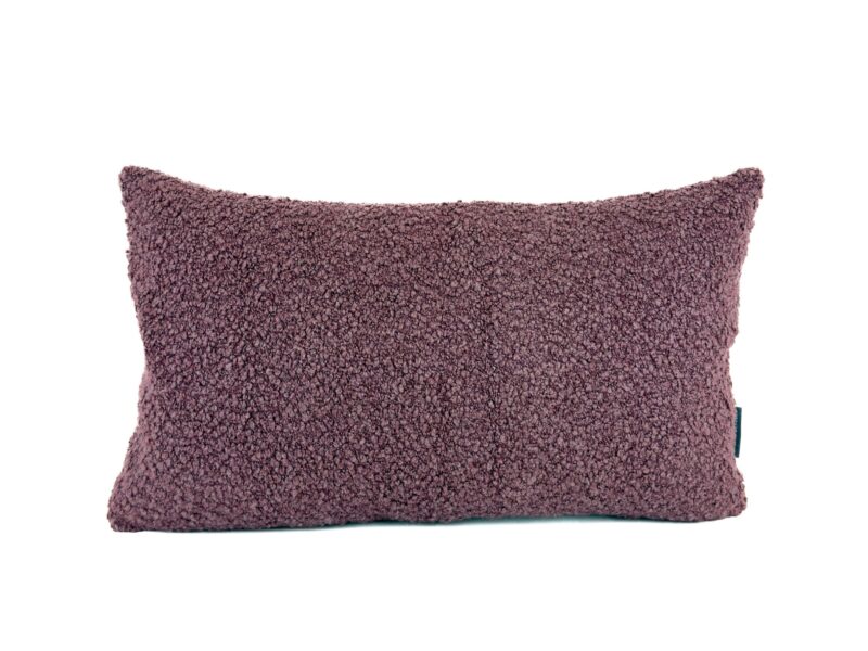 Poduszka BOUCLE BLOOM – w śliwkowej tonacji